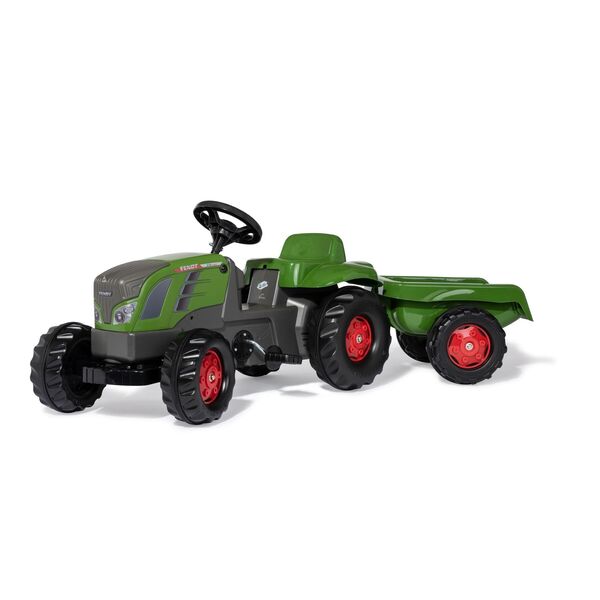 Tracteur à pédales RollyKid Fendt 516 Vario avec remorque
