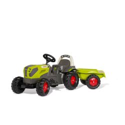Tracteur à pédales RollyKid CLAAS AXOS 240 avec remorque