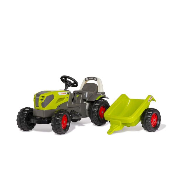 Tracteur à pédales RollyKid CLAAS AXOS 240 avec remorque