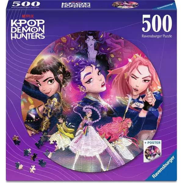 Puzzle Pour les fans K-Pop Demon Hunters 500 pièces avec poster