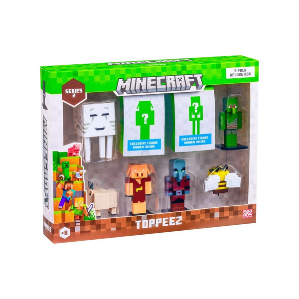 Coffret 8 figurines Minecraft (modèle aléatoire)