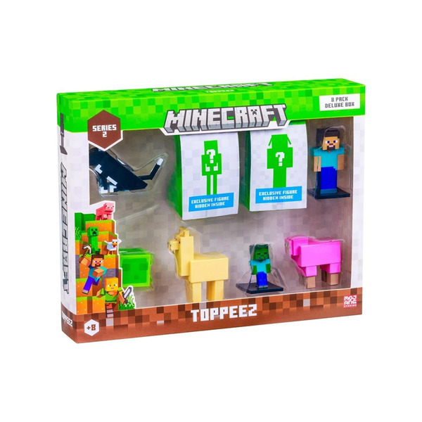 Coffret 8 figurines Minecraft (modèle aléatoire)