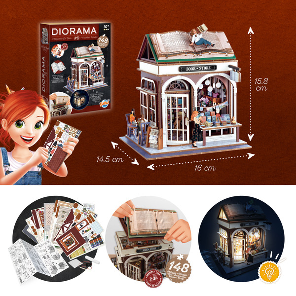Diorama Librairie