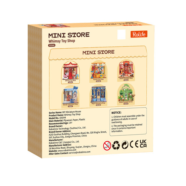 Maquette en bois Boutique de jouets fantaisie (81 pièces)