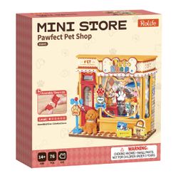 Maquette en bois Animalerie Pawfect (76 pièces)