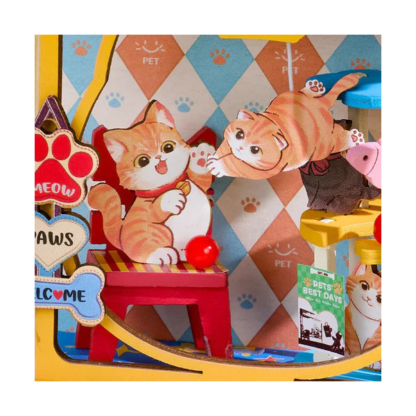 Maquette en bois Animalerie Pawfect (76 pièces)