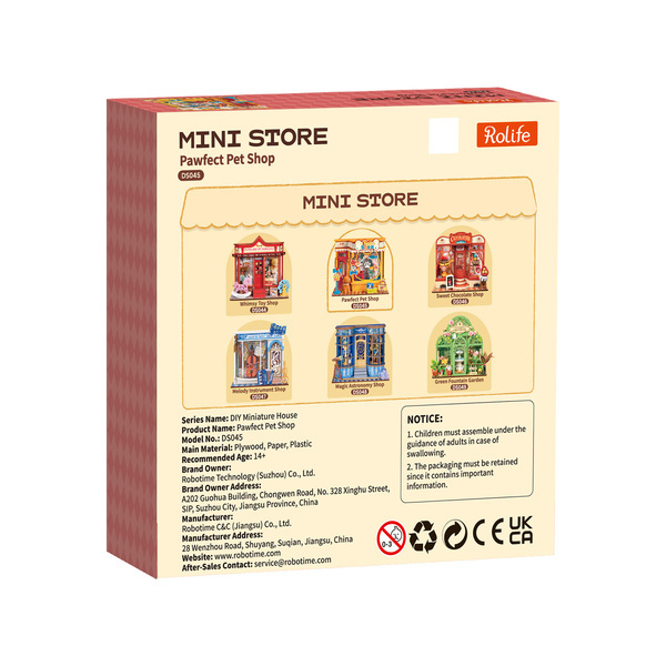 Maquette en bois Animalerie Pawfect (76 pièces)