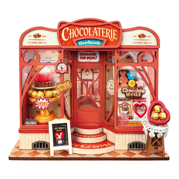 Maquette en bois Chocolaterie (98 pièces)
