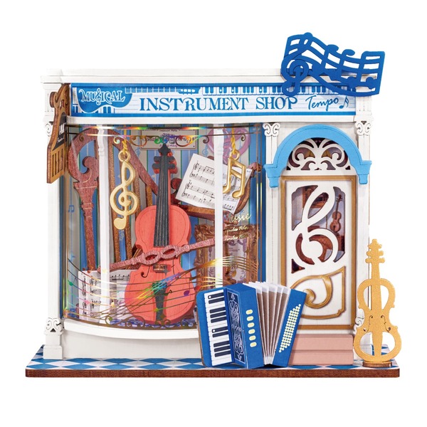 Maquette en bois Magasin d instruments (63 pièces)