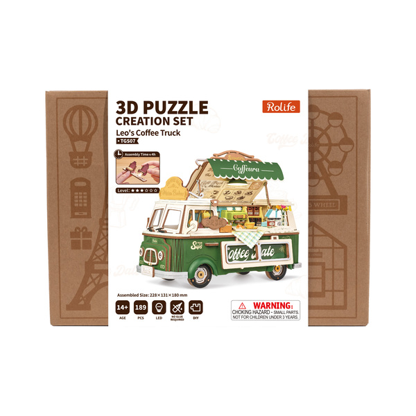 Puzzle 3D - Leo s Coffee Truck (189 pièces)
