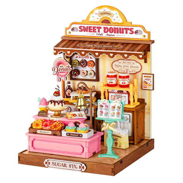 Maquette en bois Donut shop (141 pièces)