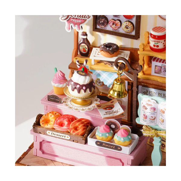 Maquette en bois Donut shop (141 pièces)