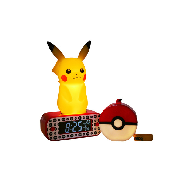 Coffret réveil lumineux Pikachu + Poké Ball Pokémon