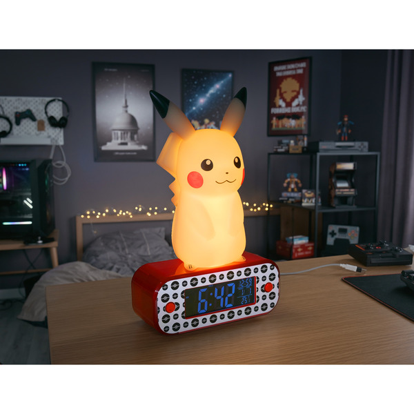 Coffret réveil lumineux Pikachu + Poké Ball Pokémon