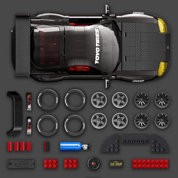 Toyota Supra MKIV de 1994 - Mattel Brick Shop