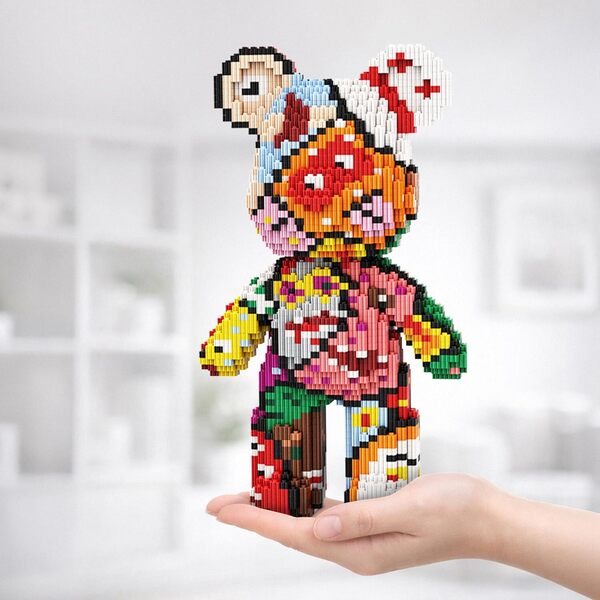 Maquette M Blocks - Ours Cutebear-Q Chimmoryo artistique (3435 pièces)