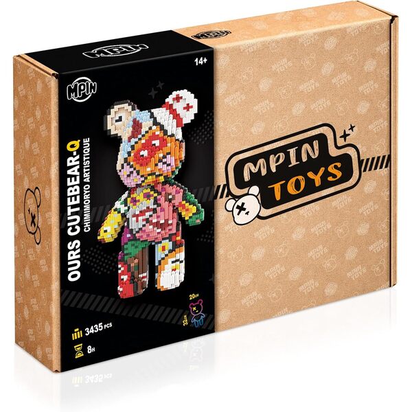 Maquette M Blocks - Ours Cutebear-Q Chimmoryo artistique (3435 pièces)