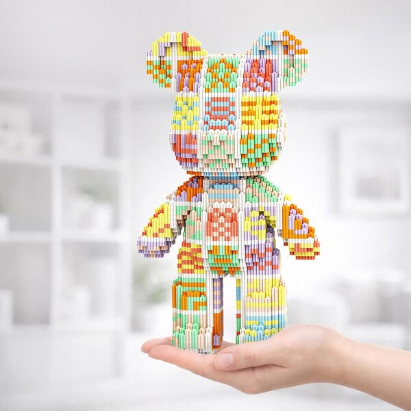 Maquette M Blocks - Ours Cutebear-Q Esprit bohème (3483 pièces)