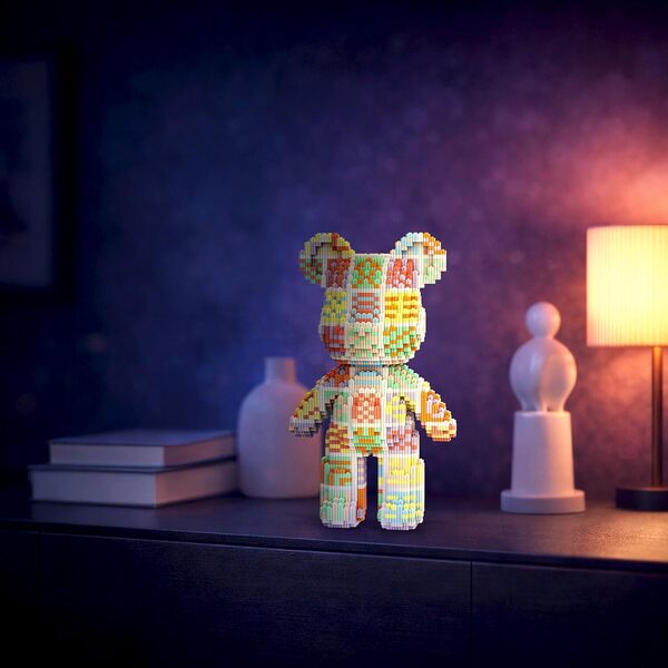 Maquette M Blocks - Ours Cutebear-Q Esprit bohème (3483 pièces)