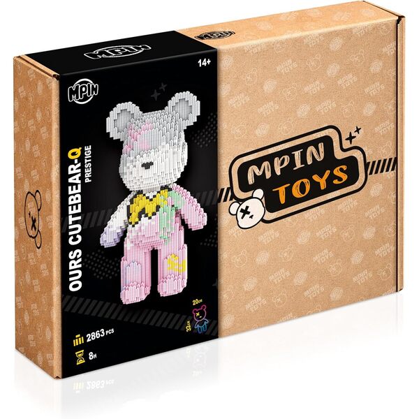 Maquette M Blocks - Ours Cutebear-Q Prestige (2542 pièces)