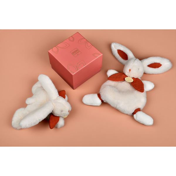 Lapin bonbon - Doudou terracotta