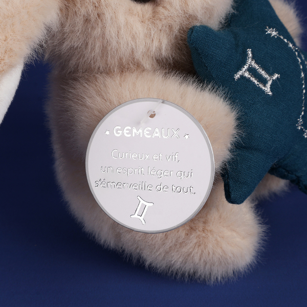 Doudou Astro Gémeaux - Peluche signe astrologique