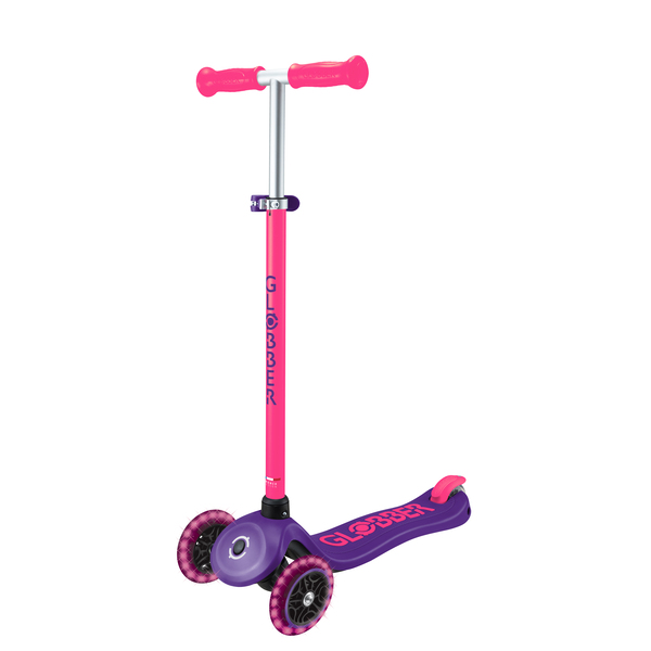 Trottinette 3 roues Primo Plus Lights Neon - Rose