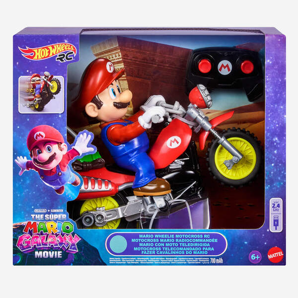 Motocross radiocommandée Mario Hot Wheels