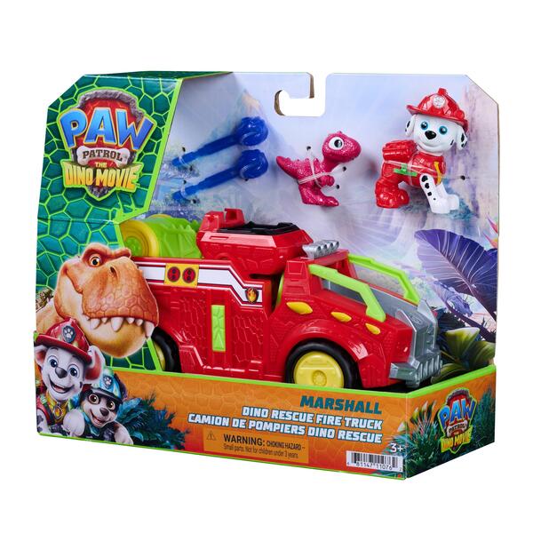 Véhicule + Figurine Marcus La Pat  Patrouille - Le Film Mission Dino