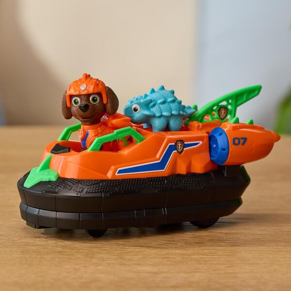 Véhicule + Figurine Zuma La Pat  Patrouille - Le Film Mission Dino