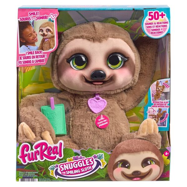 Peluche interactive FurReal -  Snuggles le paresseux souriant
