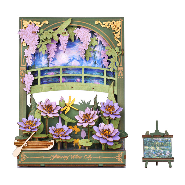 Maquette en bois Nénuphar scintillant (237 pièces)