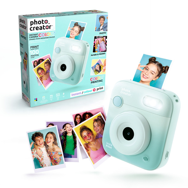 Appareil Photo Instantané Couleur Bleu Photo Creator