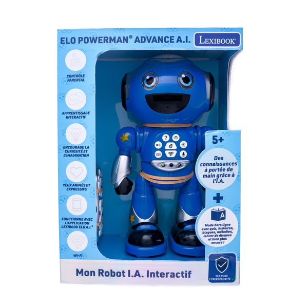 Mon robot parlant à intelligence artificielle Elo Powerman Advance I.A.