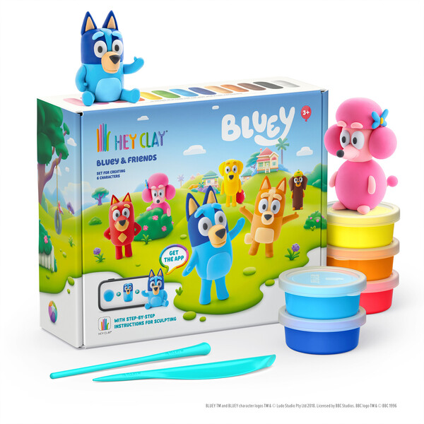 Coffret pâte à modeler Bluey - 15 pots