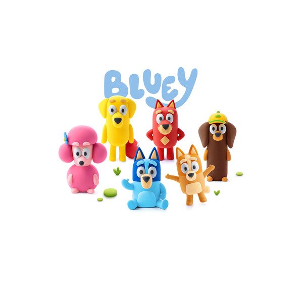 Coffret pâte à modeler Bluey - 15 pots