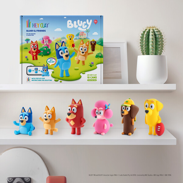 Coffret pâte à modeler Bluey - 15 pots