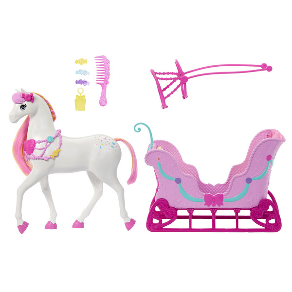 Barbie - Traineau et cheval Casse-noisette