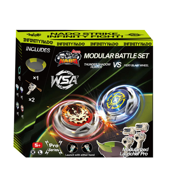 Battle Set 2 lanceurs + 2 toupies métal - Infinity Nado