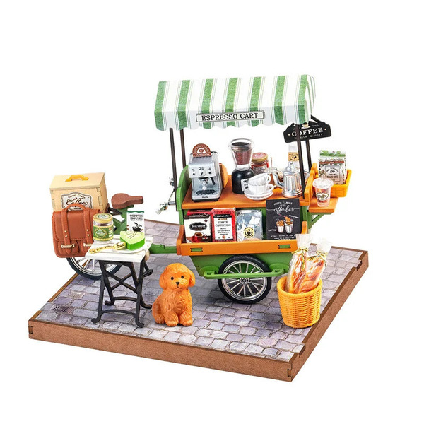 Maquette en bois - Aromatic Coffee Cart (162 pièces)