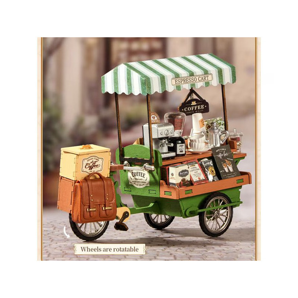 Maquette en bois - Aromatic Coffee Cart (162 pièces)