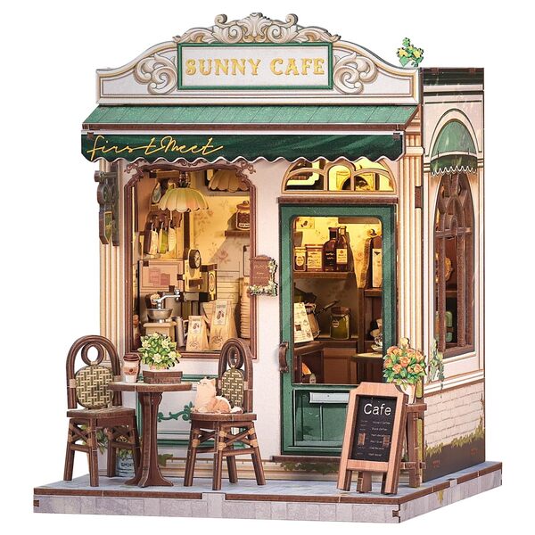Kit DIY Book Nook - Sunny Cafe