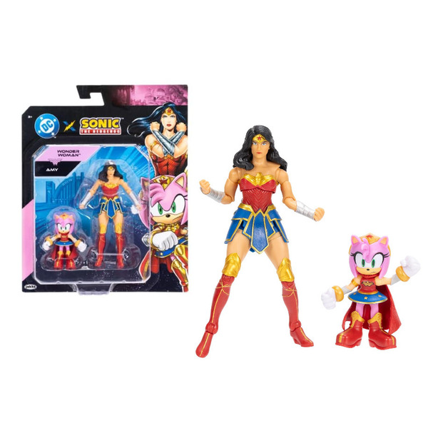 Pack de figurines Sonic X DC Comics 6 et 13cm (modèle aléatoire)