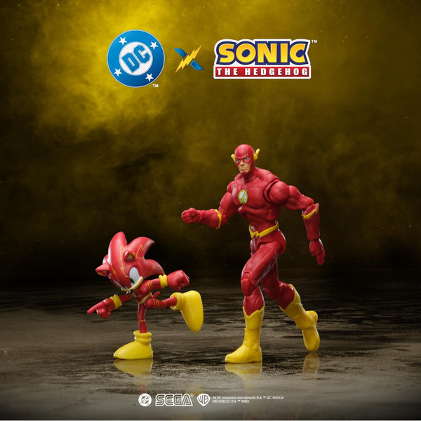 Pack de figurines Sonic X DC Comics 6 et 13cm (modèle aléatoire)