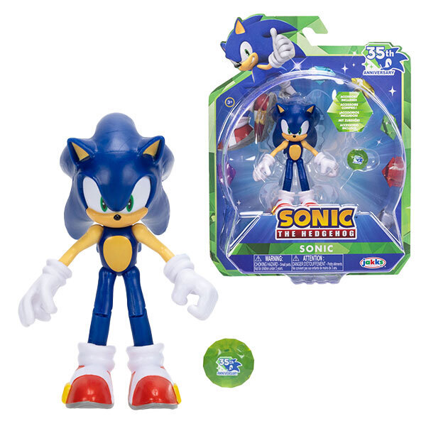 Figurine articulée Sonic 10cm - 35ème anniversaire (modèle aléatoire)