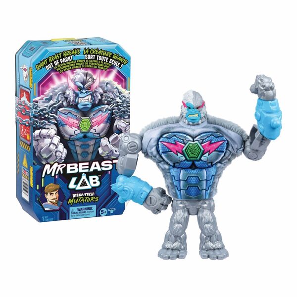 Figurine Mega Mutators MrBeast - Silver Byte