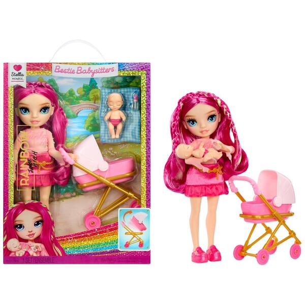 Poupée Rainbow High Junior Bestie Babysitter- Stella Monroe