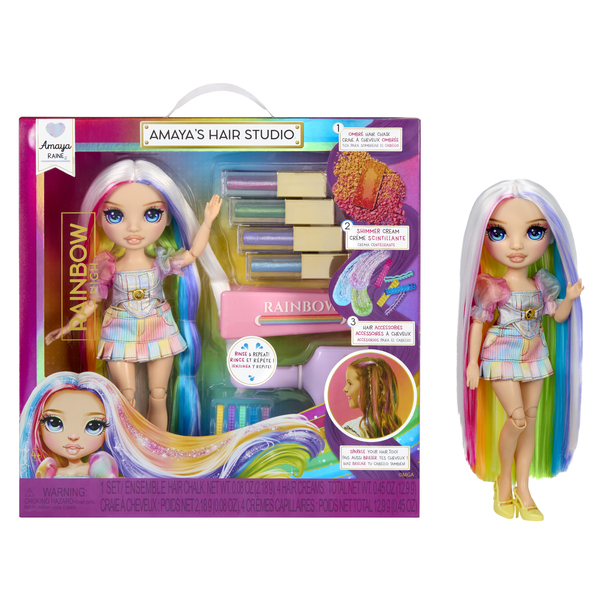 Rainbow High Hair Studio - Poupée Amaya Raine 27cm