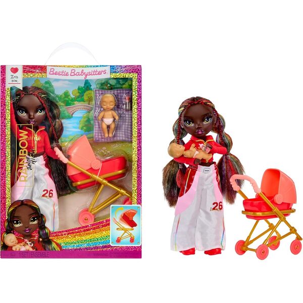 Poupée Rainbow High Jr Bestie Babysitters – Iris Bow