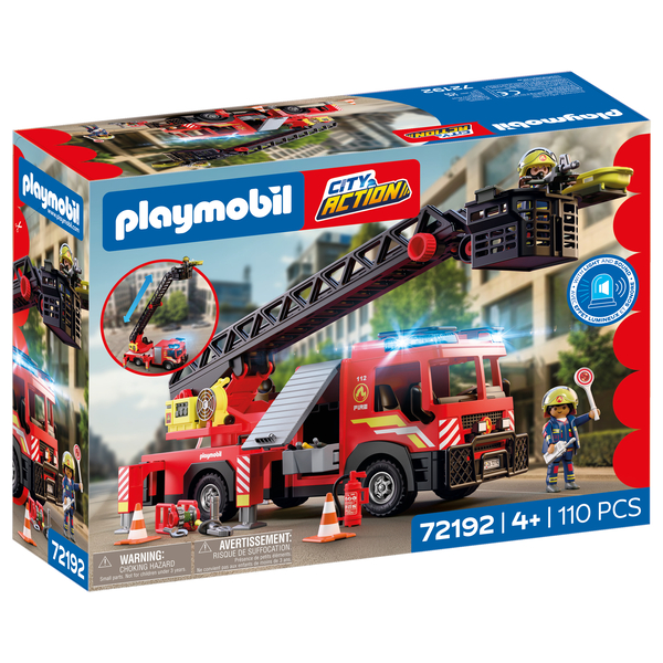 72192 - Playmobil City Action - Camion de pompiers à grande échelle